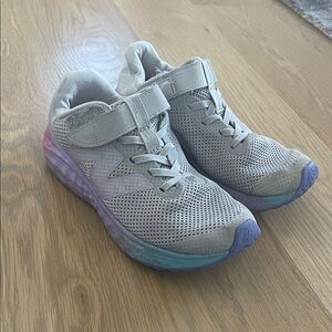New Balance Kids' Gray and Lavender Sneakers